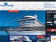 Tablet Screenshot of cruisetransfer.com